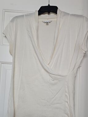 CAbi Cream Draped V-Neck Camisole Top